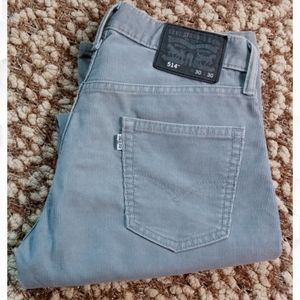Levi's 514 grey corduroy jeans 30X30